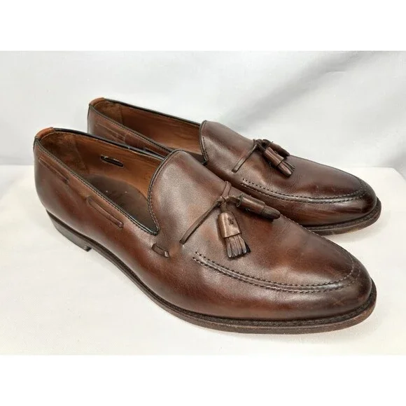 Allen Edmonds Men's Grayson Tassel Loafers Dress Shoes Size 13 D Brown - Picture 1 of 11